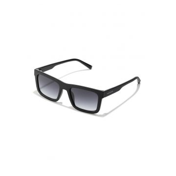 Ochelari de soare unisex dreptunghiulari Terra - Negru