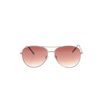 Ochelari de soare aviator cu rama aurie si lentile degrade