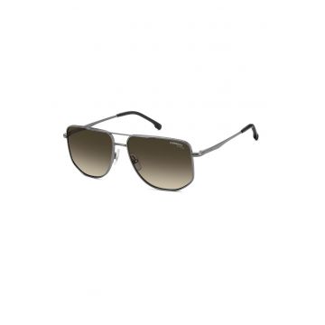 Ochelari de soare aviator cu rame metalice - Argintiu inchis