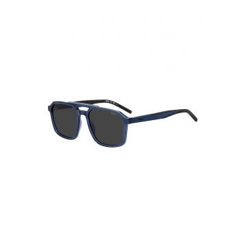 Ochelari de soare aviator - Negru/Albastru inchis