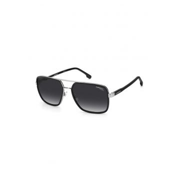 Ochelari de soare aviator polarizati - Negru/Argintiu
