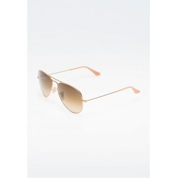 Ochelari de soare aviator unisex - Auriu -