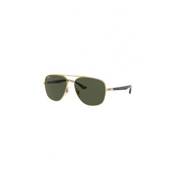 Ochelari de soare aviator unisex cu lentile uni - Maro