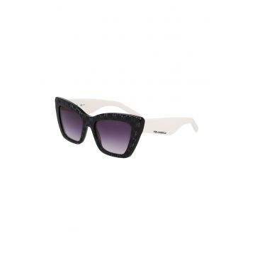 Ochelari de soare butterfly cu lentile in degrade - Negdwqfru - Alb/Negru
