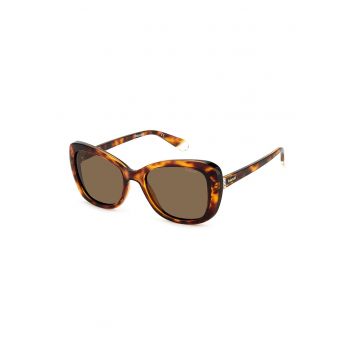 Ochelari de soare butterfly cu lentile uni - Maro/Galben