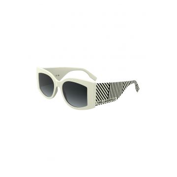 Ochelari de soare butterfly cu logo - Alb murdar