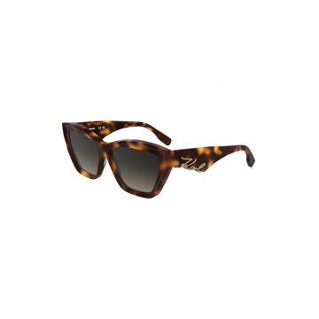 Ochelari de soare butterfly cu logo - Maro inchis/Galben