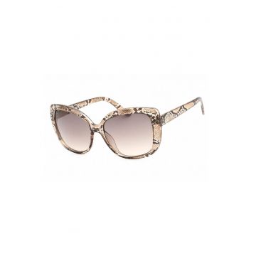 Ochelari de soare - butterfly cu rama cu animal print - Maro/Bej