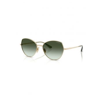 Ochelari de soare butterfly cu rama metalica - Auriu/Kaki