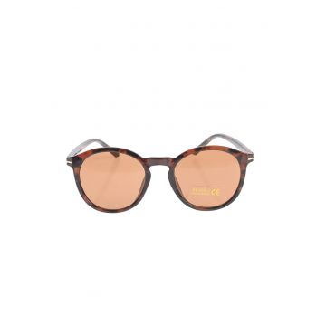 Ochelari de soare cu design rotund si protectie UV400