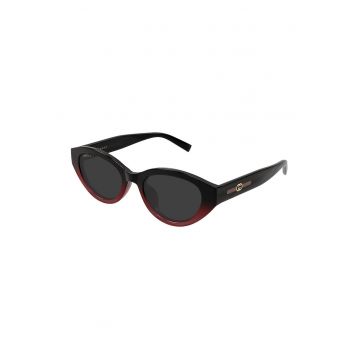 Ochelari de soare cu lentile ovale - Rosu/Negru