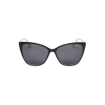 Ochelari de soare dama  negru unisex - Alb/Negru - Marime Unica INTL