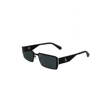Ochelari de soare dreptunghiulari cu model unisex - Negru