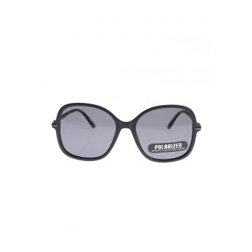 Ochelari de soare eleganti cu design rotund si accente metalice