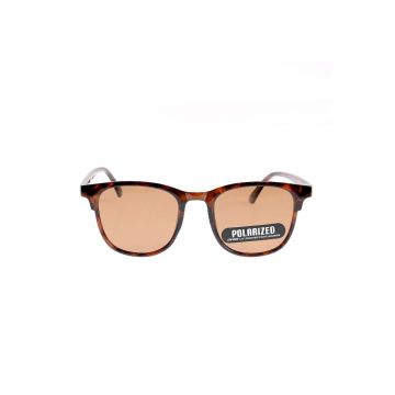 Ochelari de soare eleganti maro cu lentile polarizate