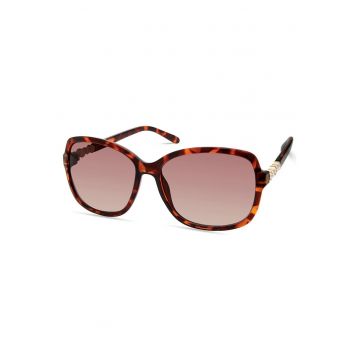 Ochelari de soare  GF0393-5852F - maro - lentile roz - 58x16x140