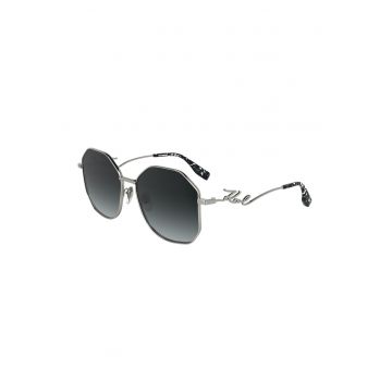 Ochelari de soare hexagonali - Argintiu