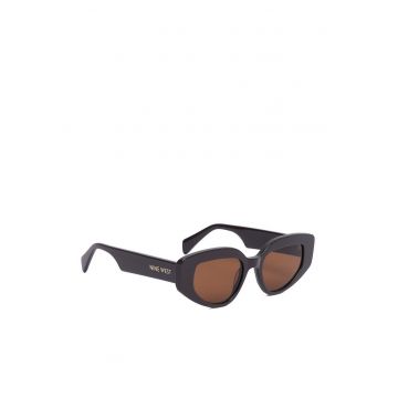 Ochelari de soare  maro unisex geometrici