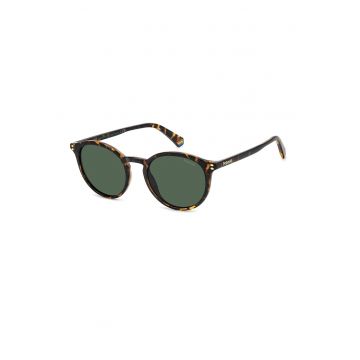 Ochelari de soare pantos unisex cu lentile polarizate - Negru/Caramel