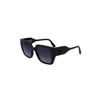 Ochelari de soare patrati cu lentile in degrade - Negru
