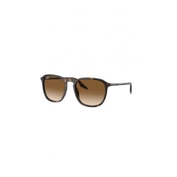Ochelari de soare patrati unisex cu lentile in degrade - Maro