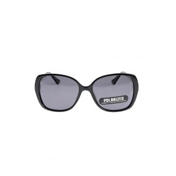 Ochelari de soare  rame negre - brate metalice - lentile polarizate -