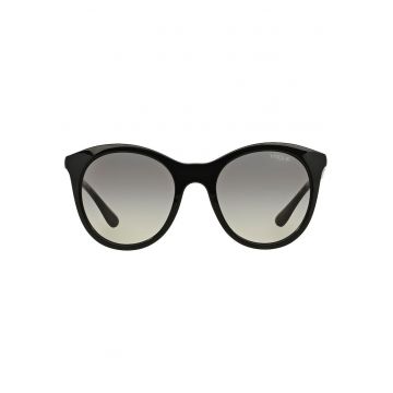 Ochelari de soare rotunzi cu lentile in degrade - Negru