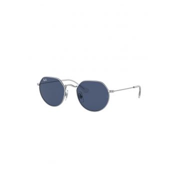 Ochelari de soare rotunzi cu rama metalica Jack - Argintiu