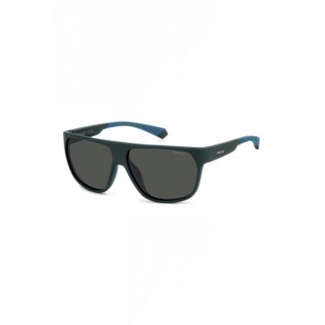 Ochelari de soare shield cu lenvvtile polarizate - Negru/Albastru inchis