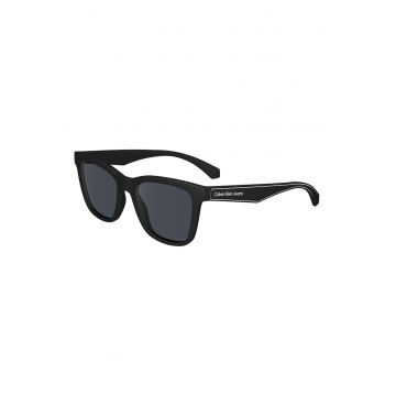 Ochelari de soare unisex cu lentile uni - Albastru petrol - - Gri inchis