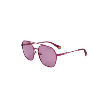 Ochelari de soare unisex polarizati - Roz zmeuriu