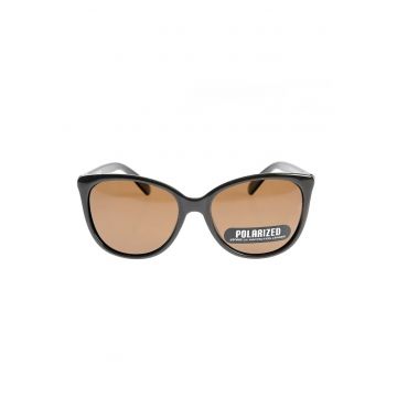 Ochelari eleganti cu rama maro si protectie solara