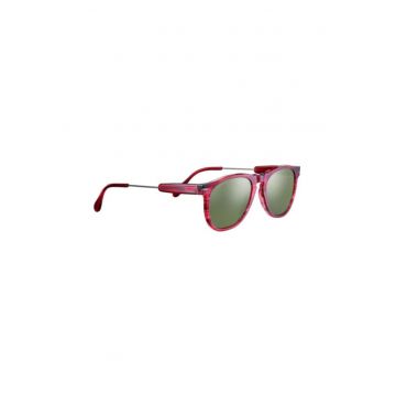 Ochelari  AMBOY Shiny Gunmetal Red Streaky C18008 Acetate - Mineral Polarized 555nm