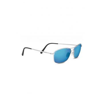 Ochelari  CORLEONE Shiny Silver Mineral Polarized 555nm Blue