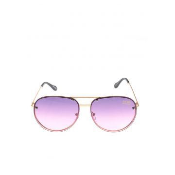 Ochelari de soare aviator cu lentile mov degrade si protectie UV400