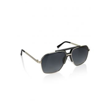 Ochelari de soare aviator unisex polarizati - Auriu - Negru -