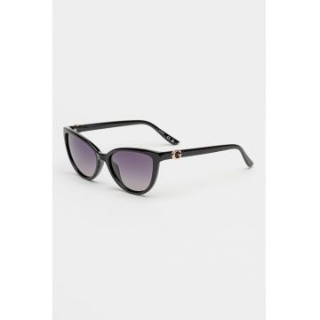 Ochelari de soare cat-eye cu lentile in degrade - Negru