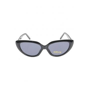 Ochelari de soare cat eye negri cu lentile fumurii