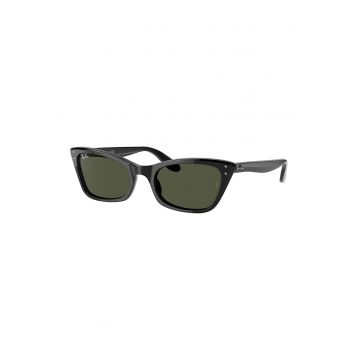 Ochelari de soare cat-eye slim - Negru