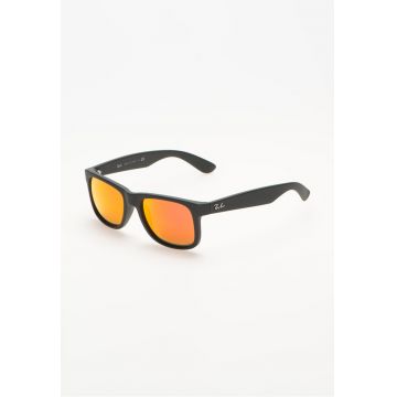Ochelari de soare negru mat cu lentile oglindadwqfwqd