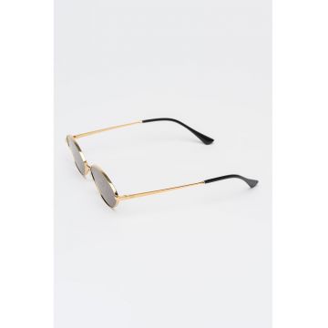 Ochelari de soare ovali unisex Kai - Auriu