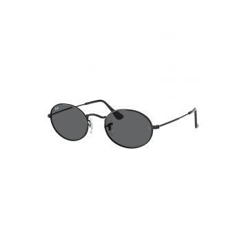 Ochelari de soare ovali unisex - Negru