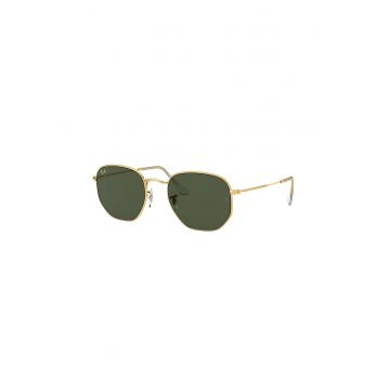 Ochelari de soare unisex cu lentile uni - Auriu -