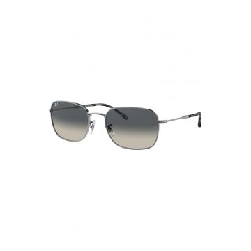 Ochelari de soare unisex cu rama metalica - Argintiu inchis