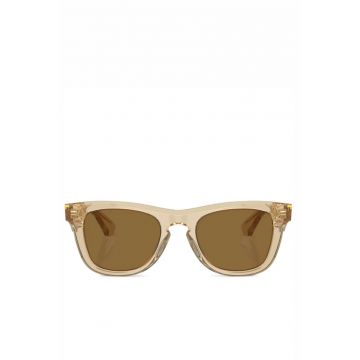 Eyewear transparent-design square-frame beige sunglasses - One Size