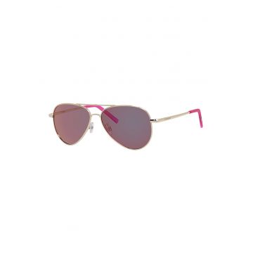 Ochelari de soare aviator polarizati - Standard 780641 - Auriu/Fucsia