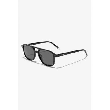 Ochelari de soare aviator unisex cu lentile polarizate - Negru
