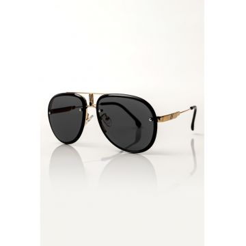 Ochelari de soare aviator Victoria - Auriu/Negru