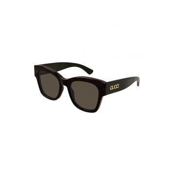 Ochelari de soare butterfly cu detalii logo lateral - Negru