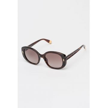 Ochelari de soare butterfly cu lentile in degrade - Maro cognac